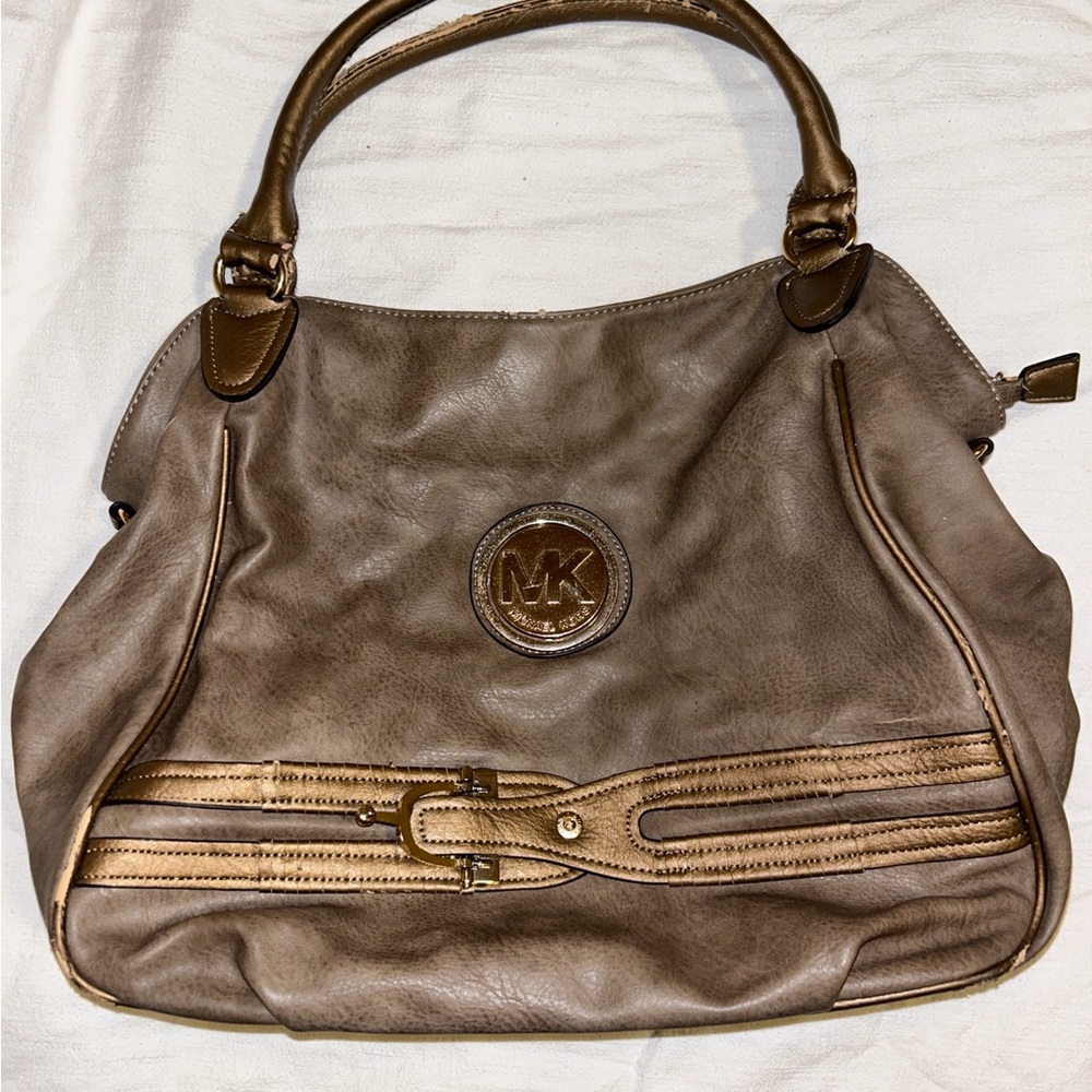 Michael Kors Brown Leather Tote Bag
